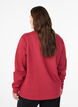 Bluza z okraglym dekoltem, Czerwony, Model image number 2