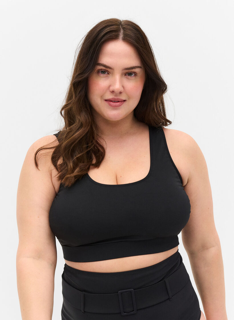 G&oacute;ra od bikini z okraglym dekoltem, Black, Model image number 0