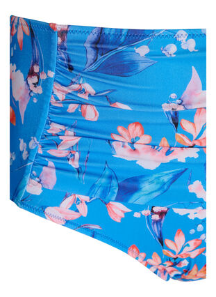 Dól bikini z bardzo wysokim stanem i nadrukiem, Bright Blue Print, Packshot image number 2
