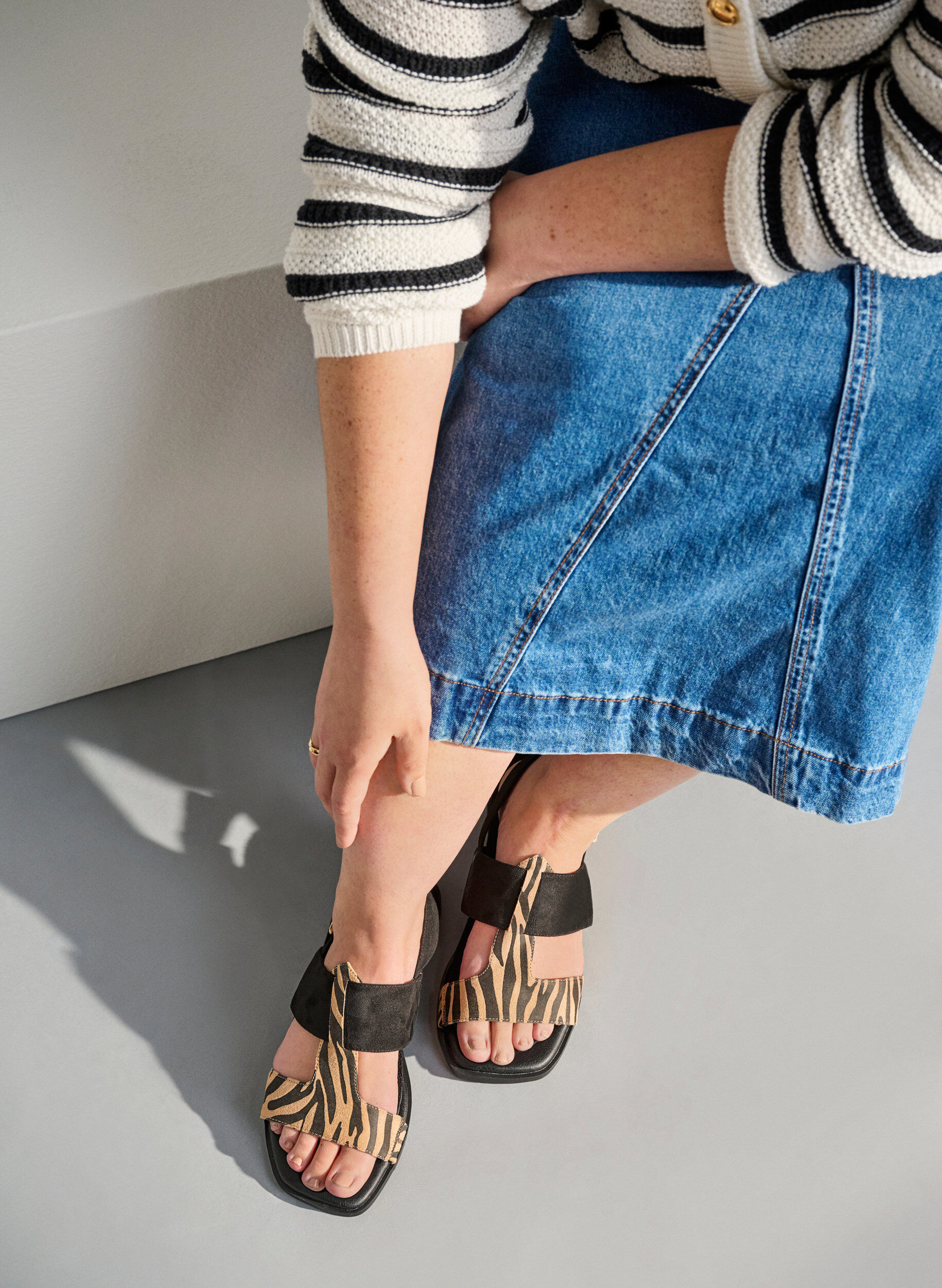 Szerokie - Sandaly z szerokimi paskami