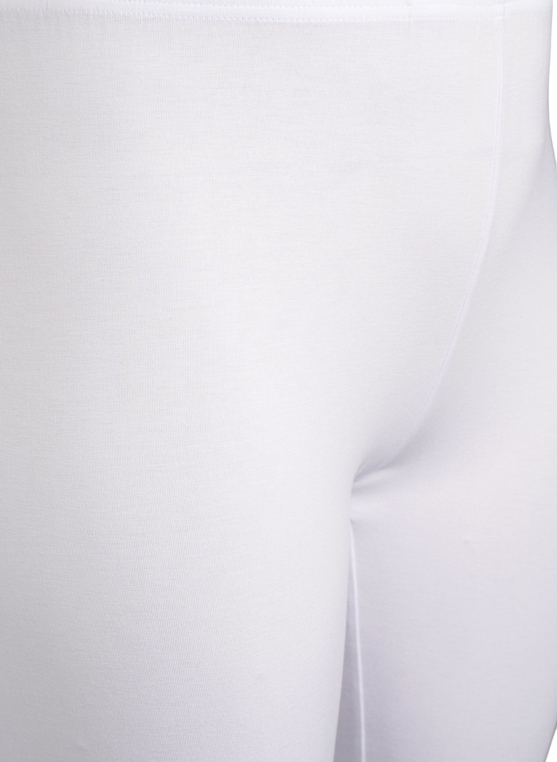 Zizzi3/4-length wiskozowe legginsy w stylu basic, Biały, Packshot image number 2
