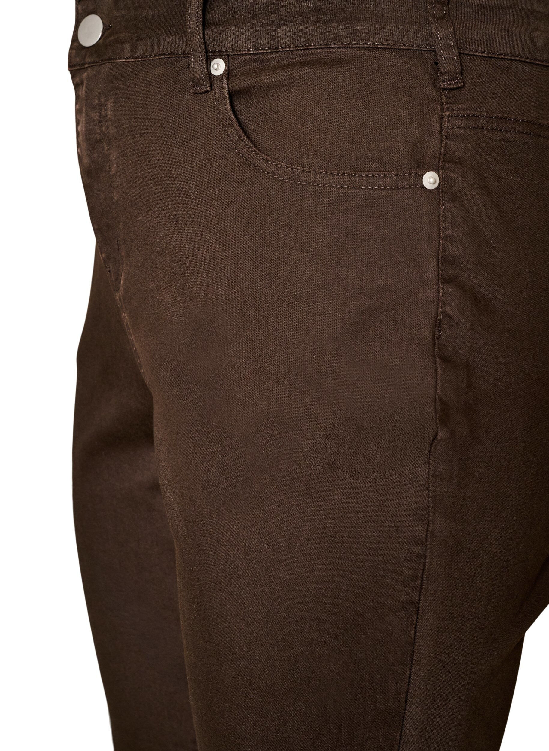 ZizziJeansy bootcut Ellen z kolorowego denimu, Brązowy, Packshot image number 2