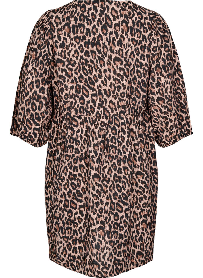 Sukienka z kokardkami i rekawami 3/4, LEO AOP, Packshot image number 1