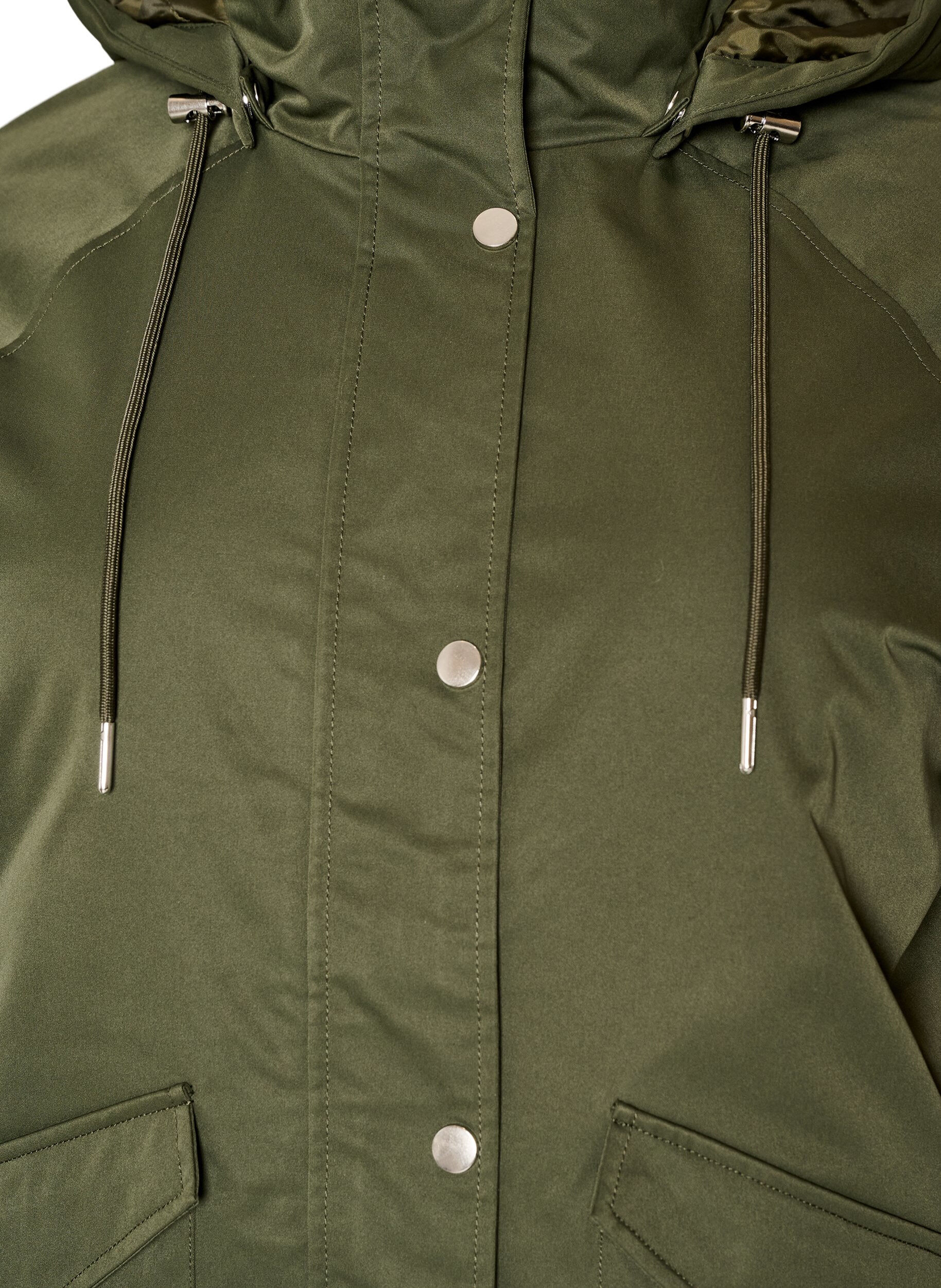 ZizziParka z podszewka i odpinana kapturka, Zielony, Packshot image number 2