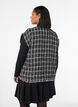 Kamizelka w kratke z ozdobnymi guzikami, Czarne, Model image number 2