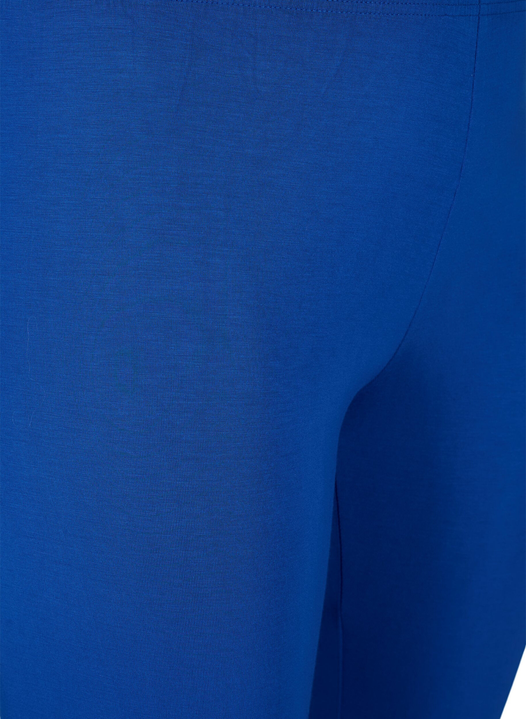 Zizzi3/4-length wiskozowe legginsy w stylu basic, Niebieskie, Packshot image number 2