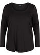 2-pack long-sleeved basic blouse, Black, Packshot image number 3