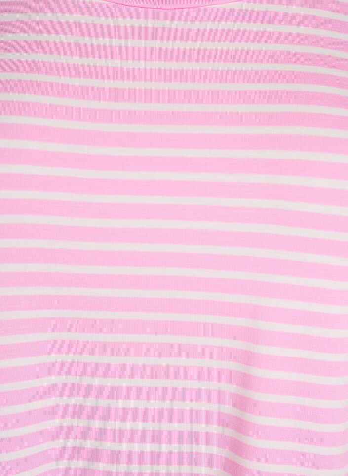 Koszulka z TENCEL&trade; Lyocell i paskami, R&oacute;żowy, Packshot image number 2