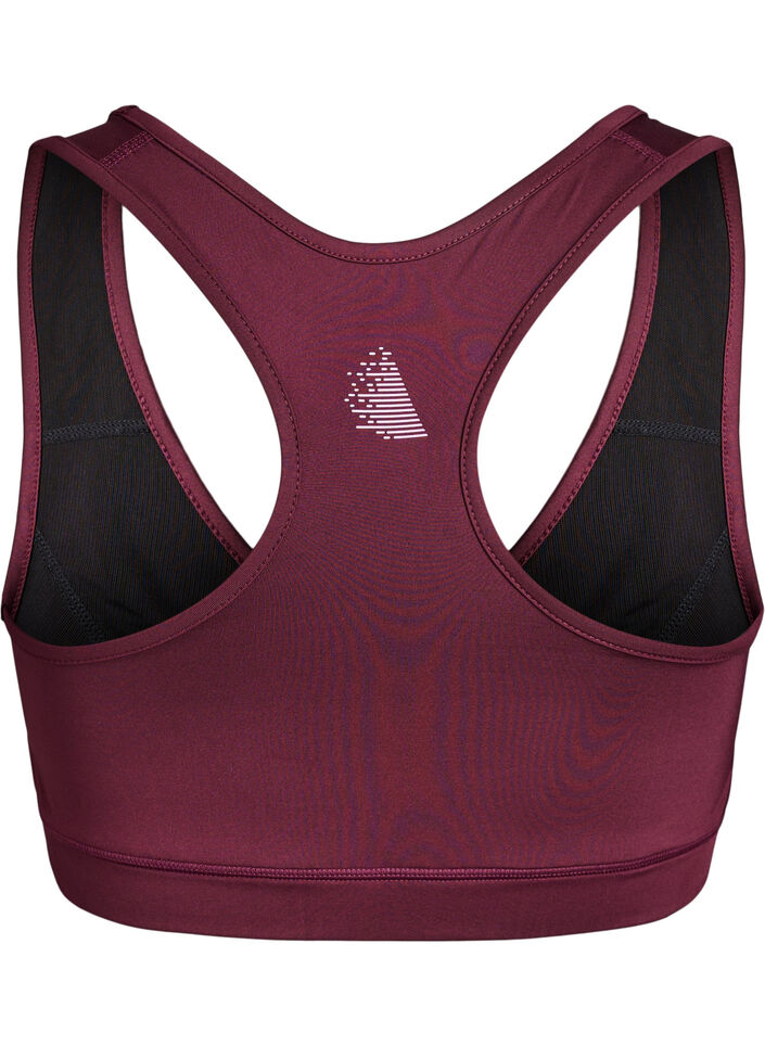Biustonosz sportowy z tylem typu racerback, Czerwony, Packshot image number 1
