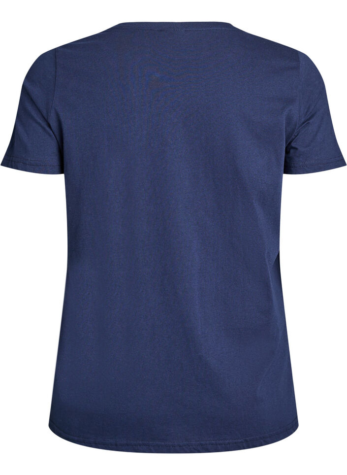 Koszulka swiateczna z bawelny organicznej, Niebieskie, Packshot image number 1