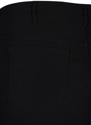 Dluga spódnica z rozcieciem z przodu, Black, Packshot image number 4