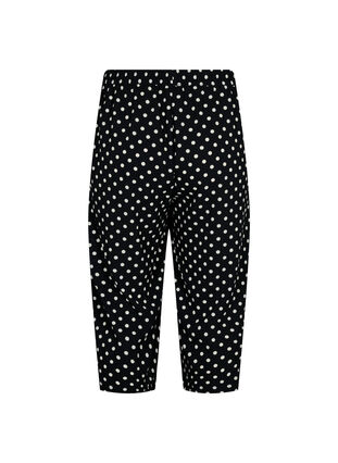 Spodnie culotte z nadrukiem, Black w. Dots, Packshot image number 1