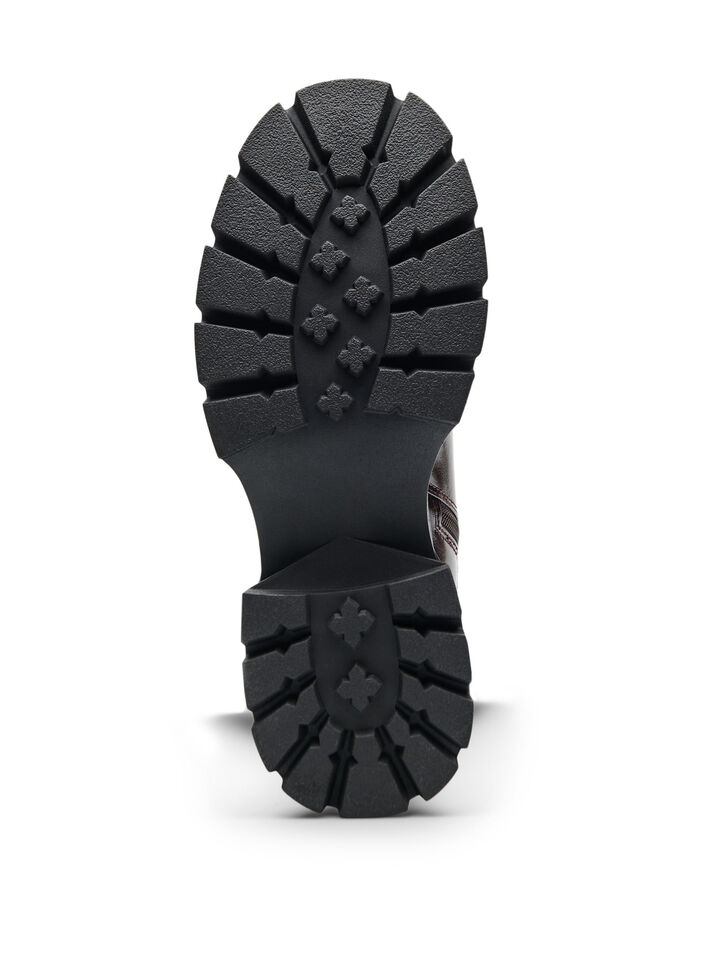 Wysokie buty o lekko spekanej strukturze, Brązowy, Packshot