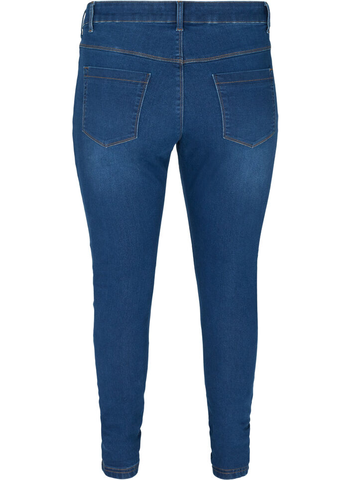 Jegginsy wykonane z mieszanki bawelny, Blue denim, Packshot image number 1