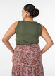 Dopasowany top z motywem, Zielony, Model image number 2