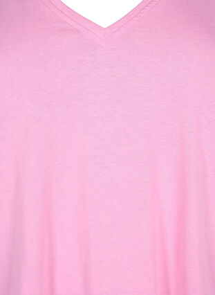 Flash - koszulka z dekoltem w szpic, Begonia Pink, Packshot image number 2
