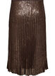 Trapezowa cekinowa sp&oacute;dnica midi, Brązowy, Packshot image number 1