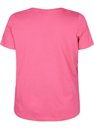 Bawelniana koszulka od pizamy z nadrukiem, Hot Pink w. Be, Packshot image number 1