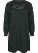 Krótka sukienka dresowa z koronka, Scarab, Packshot image number 0