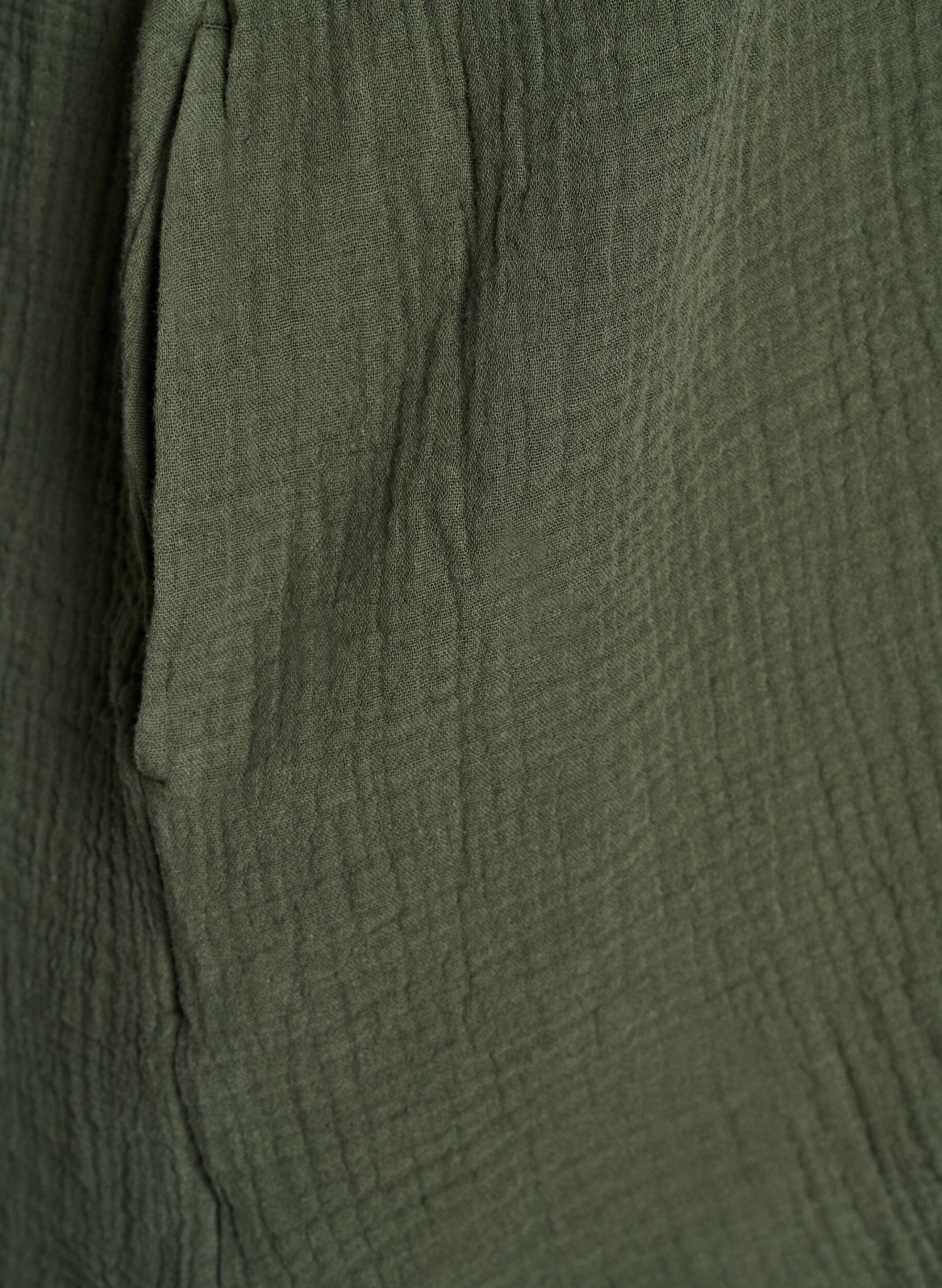 Zizzi Tunika z bawelnianego muslinu z kr&oacute;tkim rekawem, Zielony, Packshot image number 3