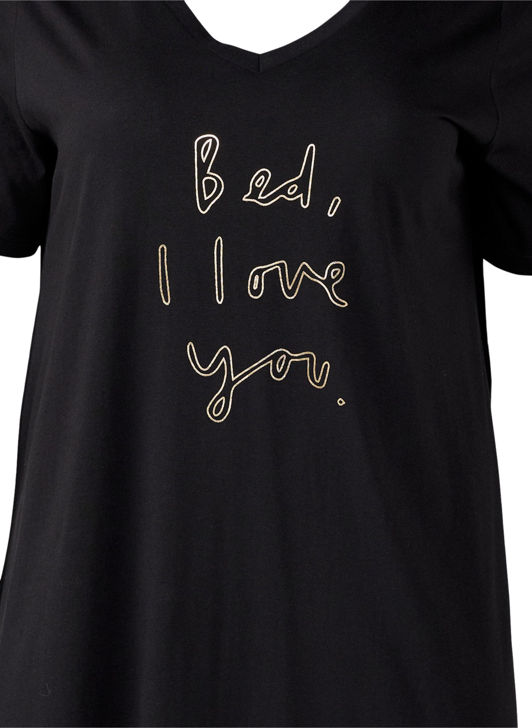 Zizzi Koszula nocna z bawelny organicznej z dekoltem w szpic, , Packshot image number 2