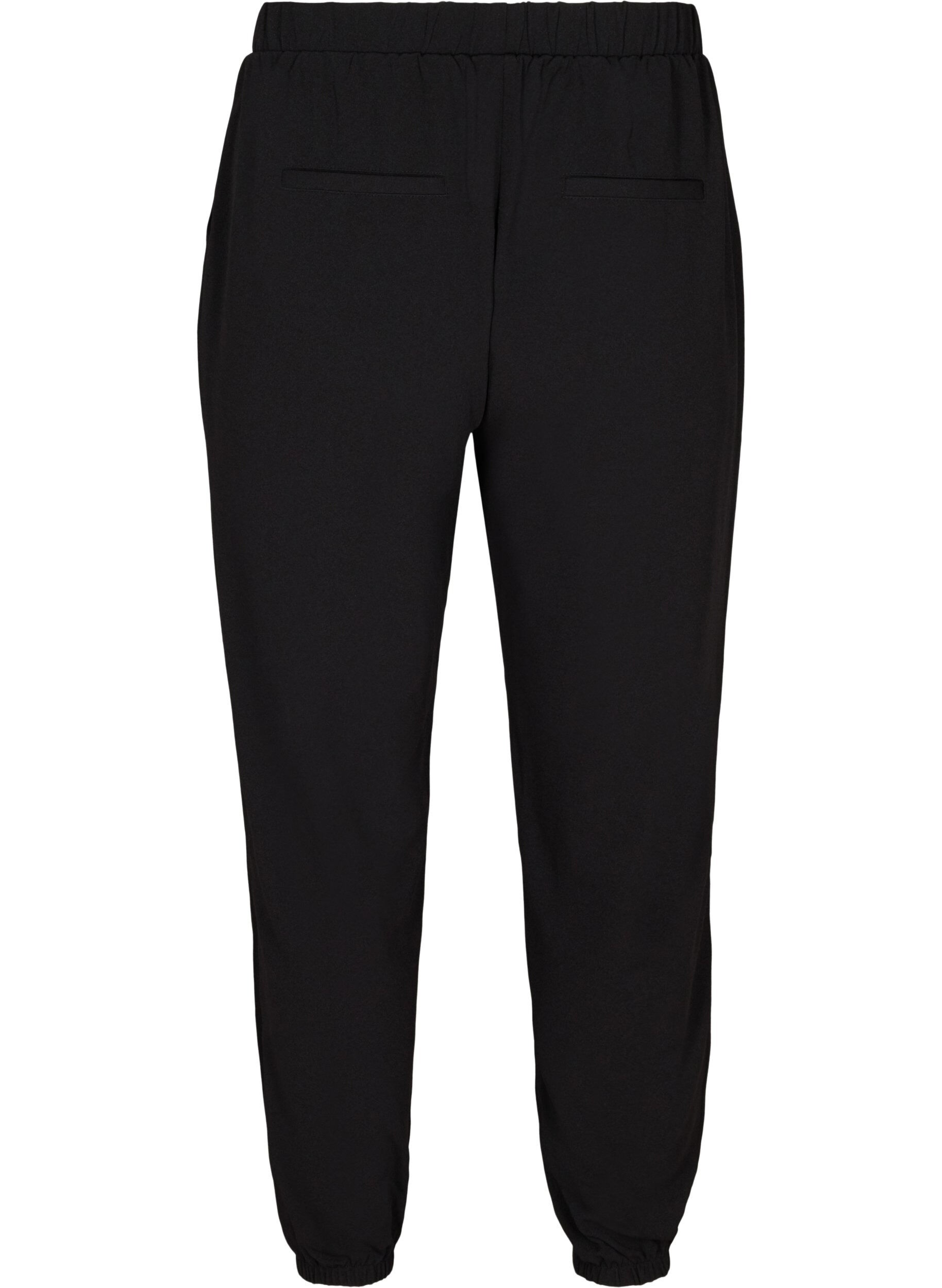 Zizzi Loose trousers with pockets, Black, Packshot image number 1