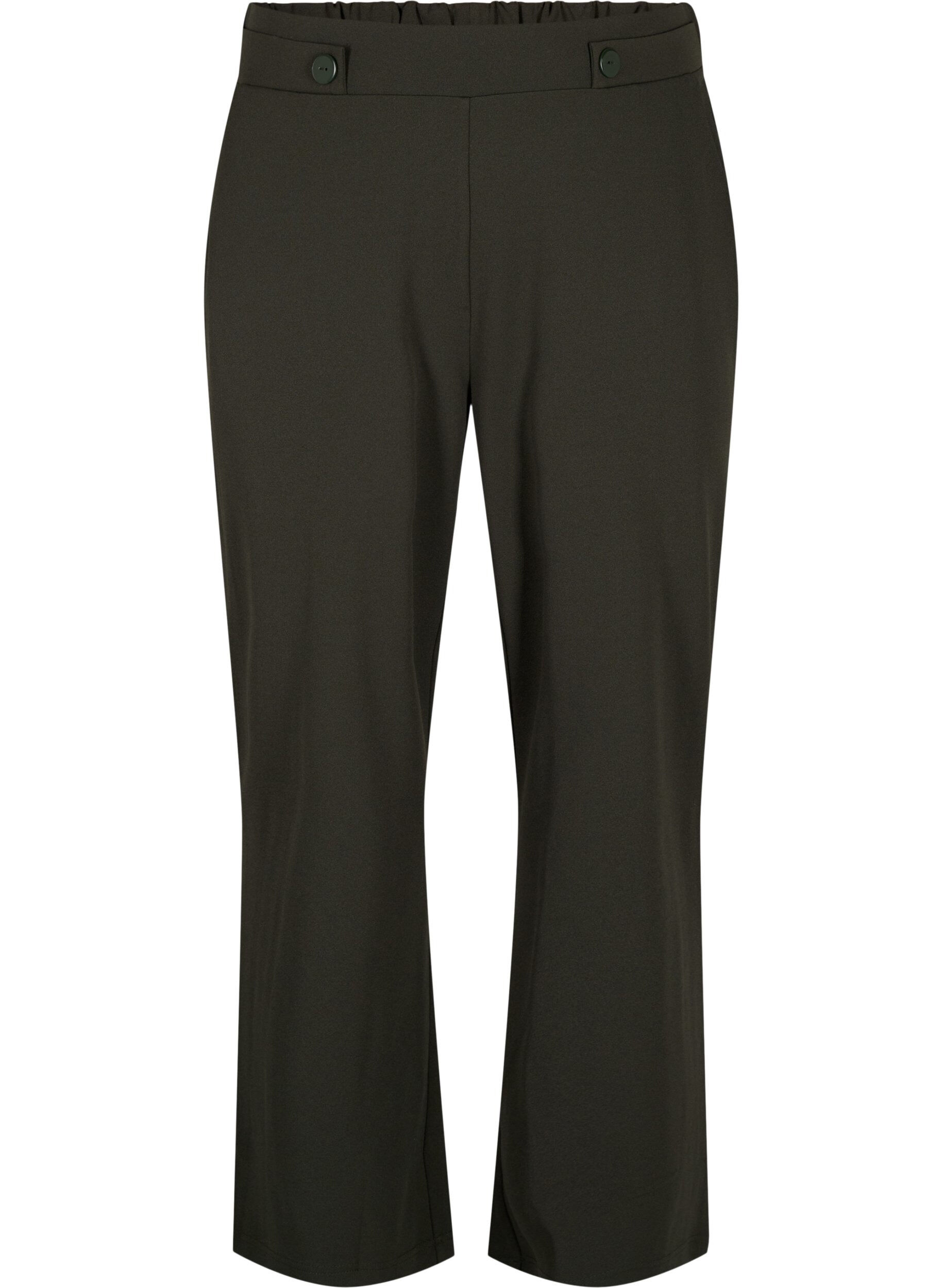 Zizzi Luzne spodnie z kieszeniami, Zielony, Packshot image number 0