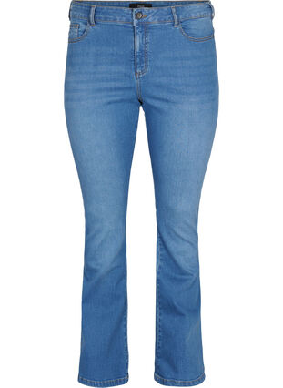  Jeansy typu bootcut Ellen z wysokim stanem, Light blue, Packshot image number 0