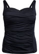 Tankini z drapowaniami, Czarne, Packshot image number 0