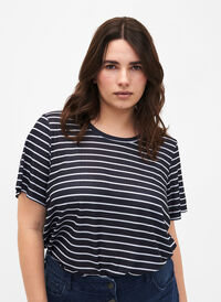 FLASH – koszulka w paski, Night S. W. Stripe, Model