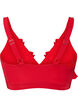 Bikini top with ruffles and removable pads, Red, Packshot image number 1