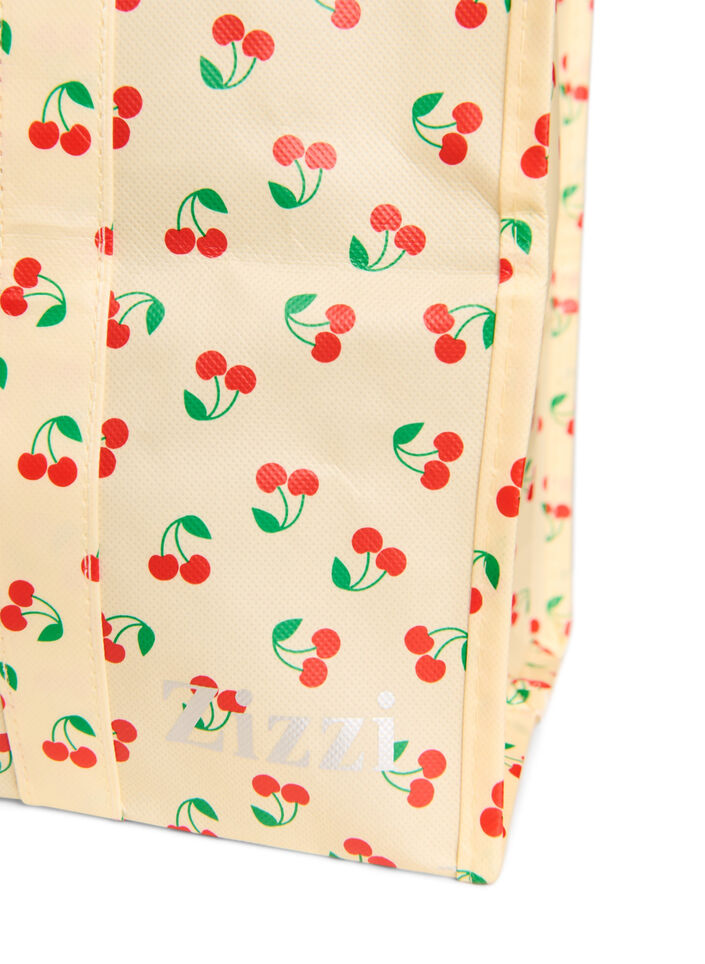 Torba na zakupy z suwakiem, Ż&oacute;łty, Packshot image number 2