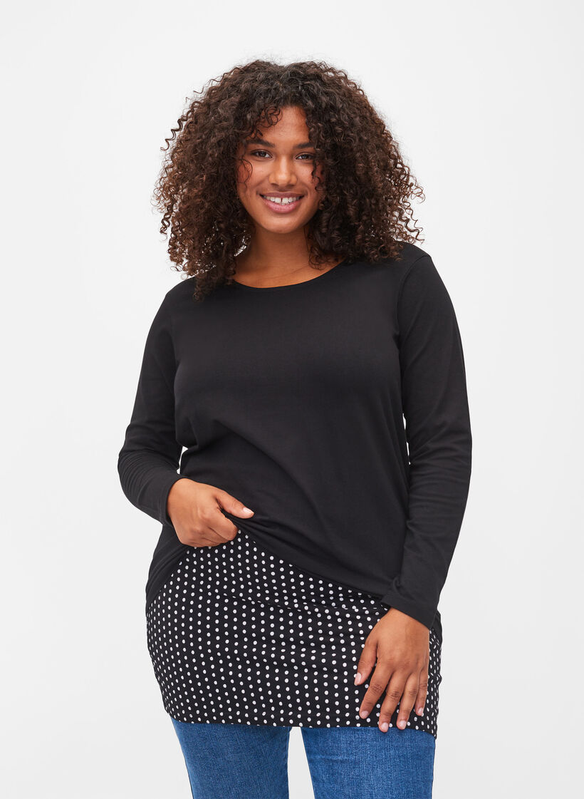 Przedluzacz topu 2-pack, Black/Black Dot, Model image number 0