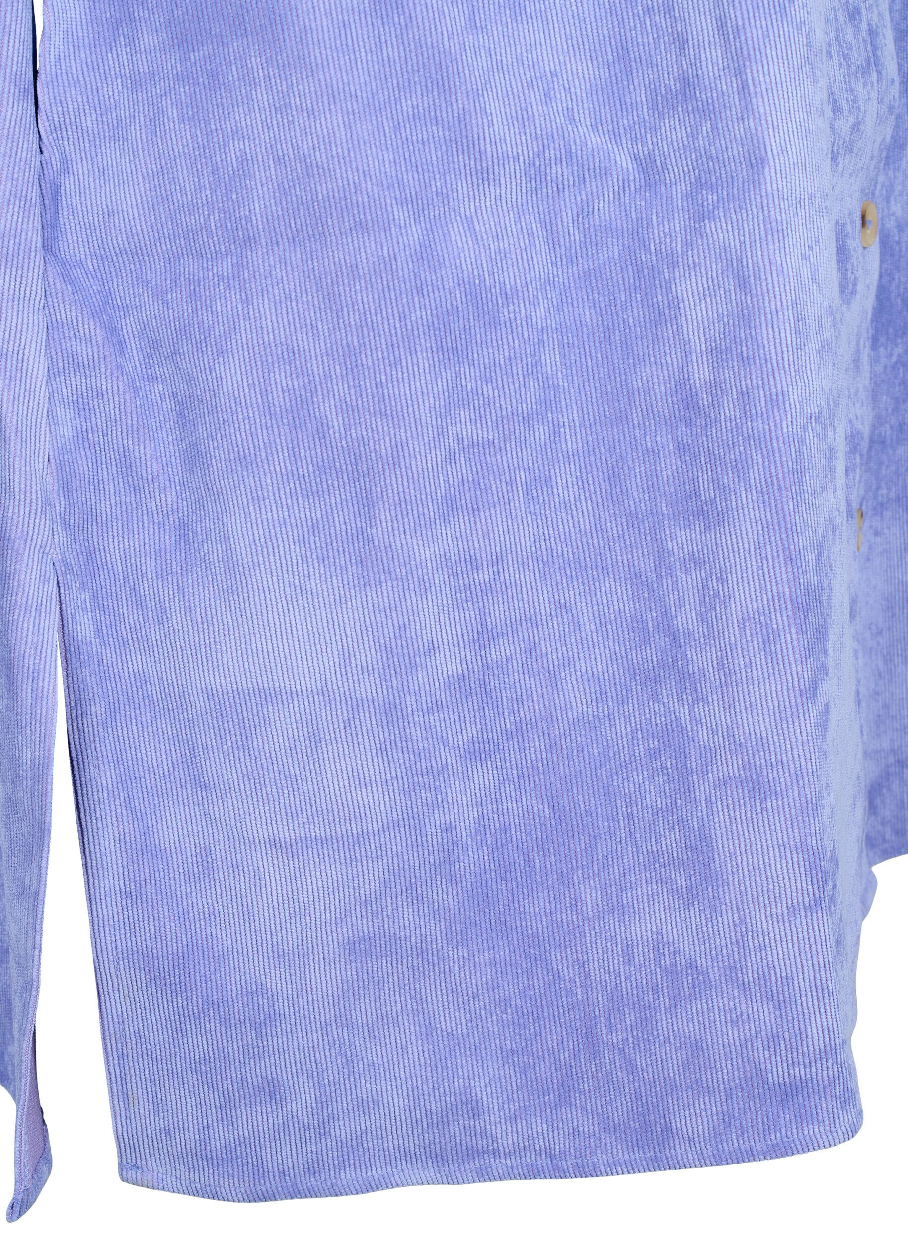 Zizzi Sztruksowa sukienka z rekawem 3/4 i guzikami, Lavender Violet, Packshot image number 3