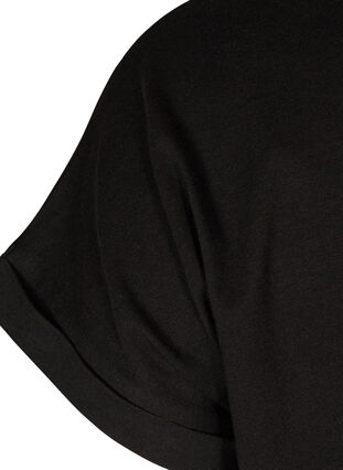 Koszulka z mieszanki bawelny, Black, Packshot image number 3