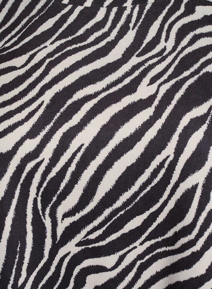 Krótka sukienka o kroju trapezowym z rekawami 7/8, Czarne, Packshot image number 2