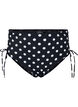 Doly bikini z nadrukiem i wysokim stanem, Dotted Print, Packshot image number 0