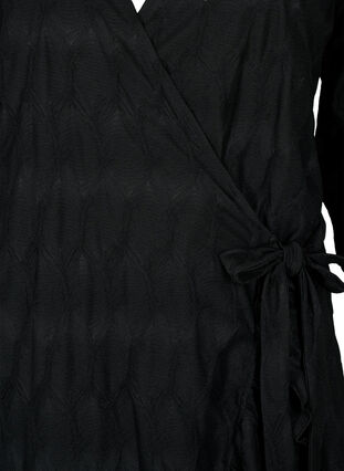 Flash - Kopertowa sukienka z rekawem 3/4, Black, Packshot image number 2