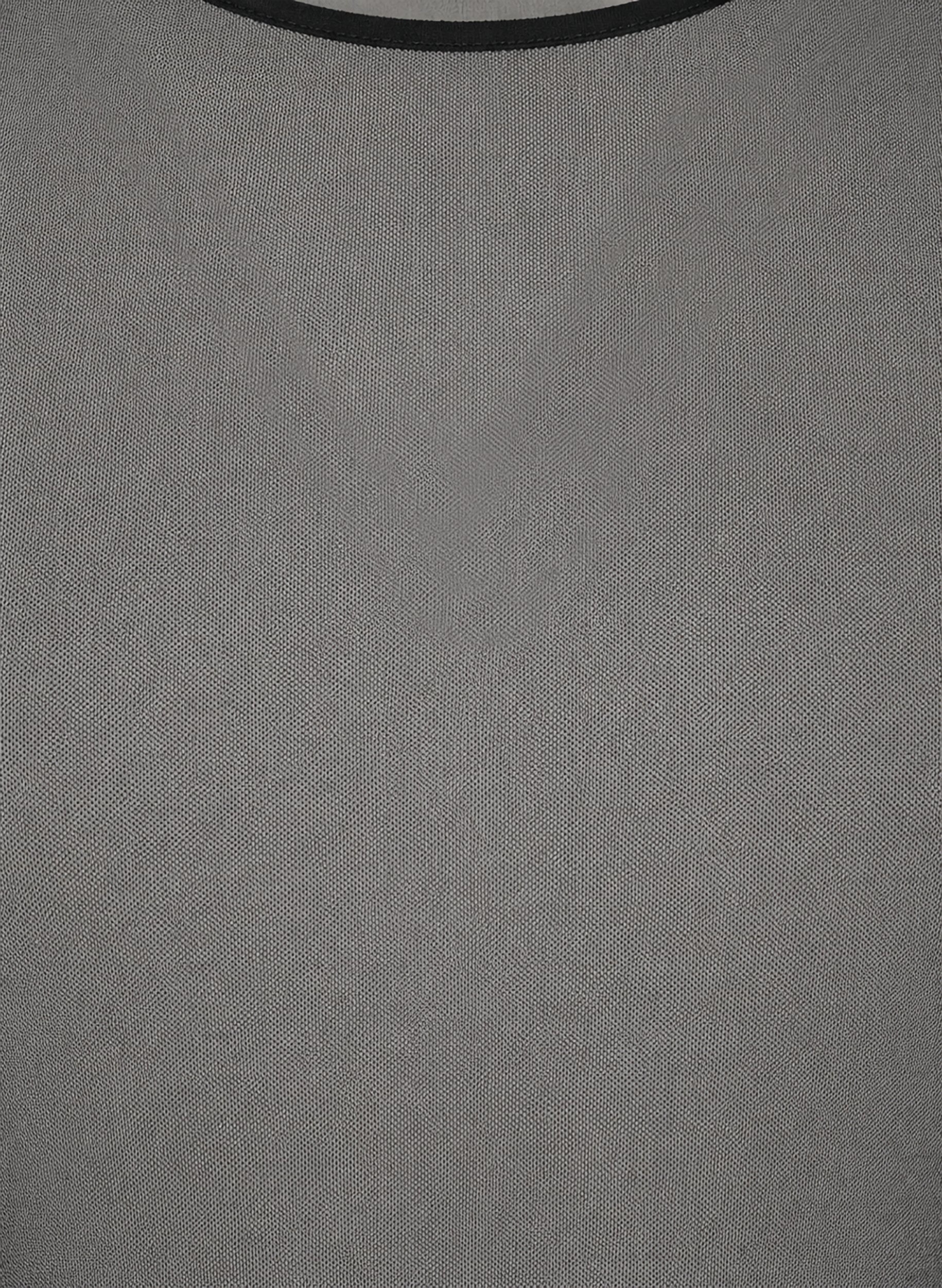 ZizziBluzka siatkowa z dlugim rekawem, Czarne, Packshot image number 2