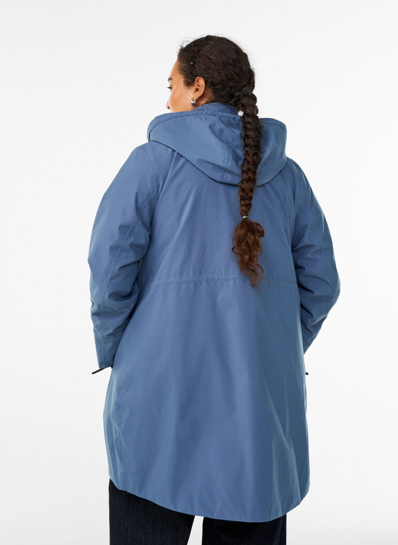 Funkcjonalna, zimowa parka z podszewka, Niebieskie, Model image number 2