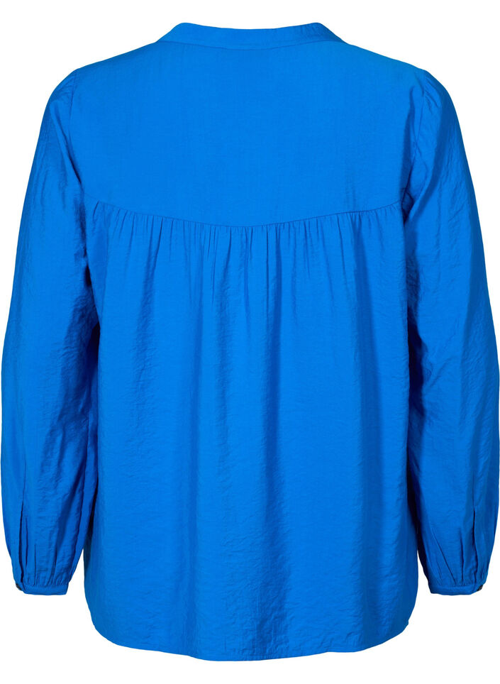 Long-sleeved top in viscose blend, Skydiver, Packshot image number 1