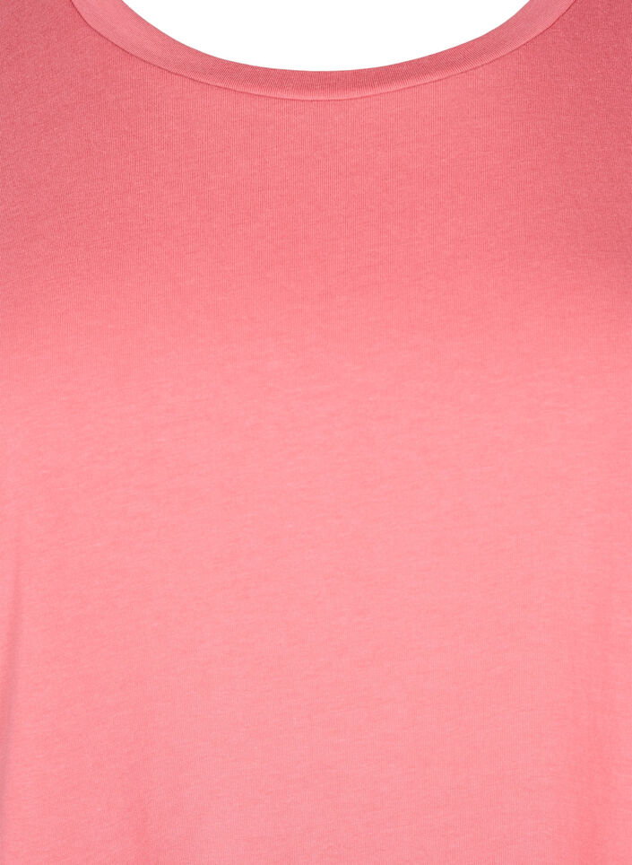 T-shirt z kr&oacute;tkim rekawem z mieszanki bawelny, R&oacute;żowy, Packshot image number 2