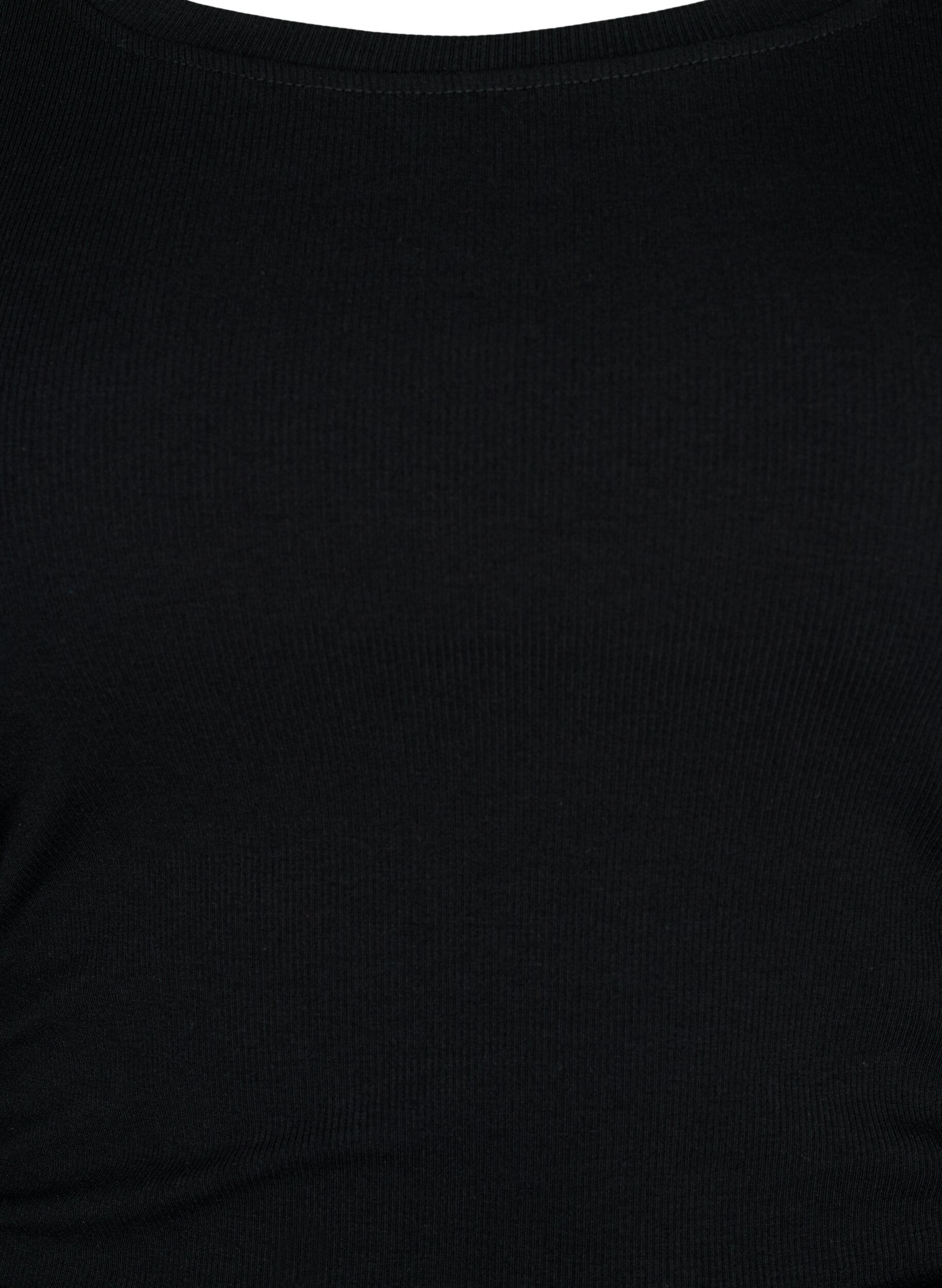 Zizzi Dopasowana sukienka z wycieciem, Black, Packshot image number 2