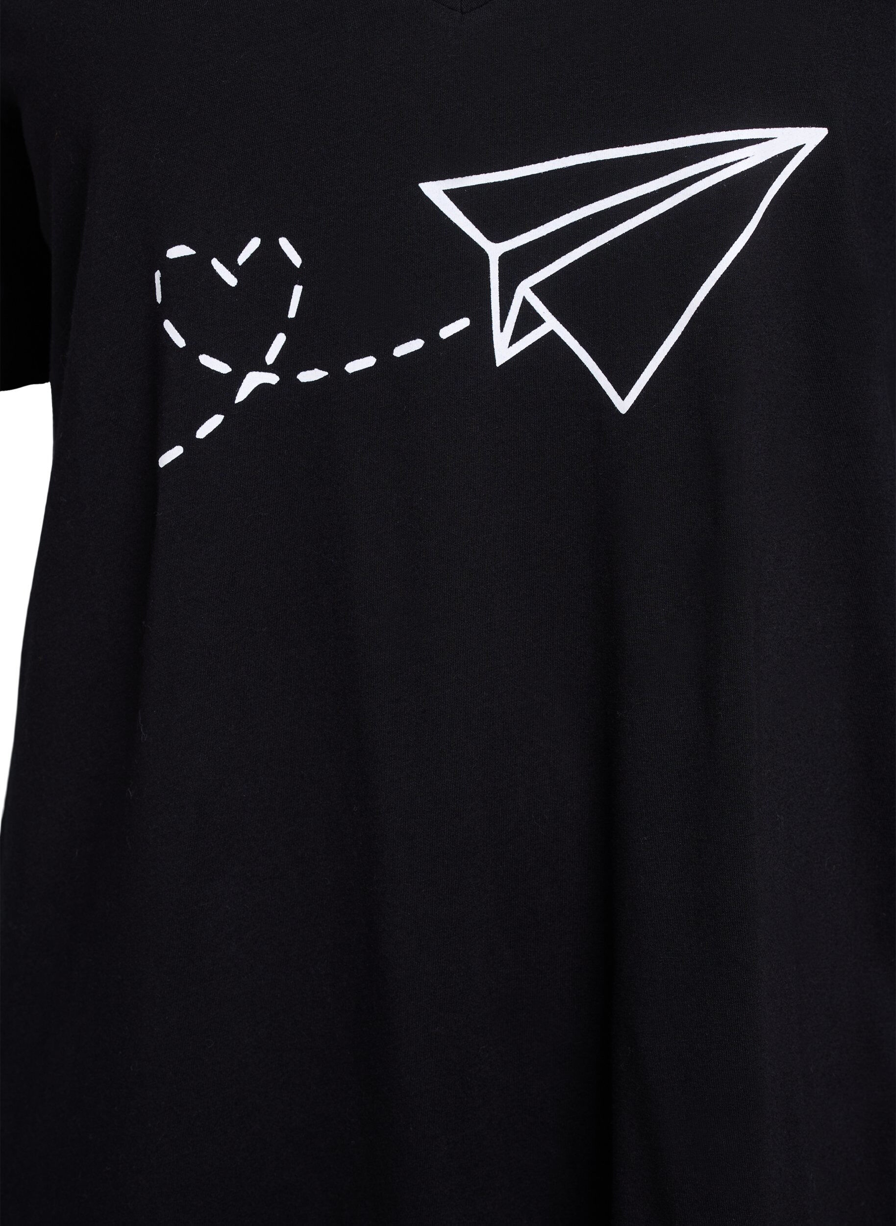 Zizzi Koszula nocna z bawelny organicznej z dekoltem w szpic, , Packshot image number 2