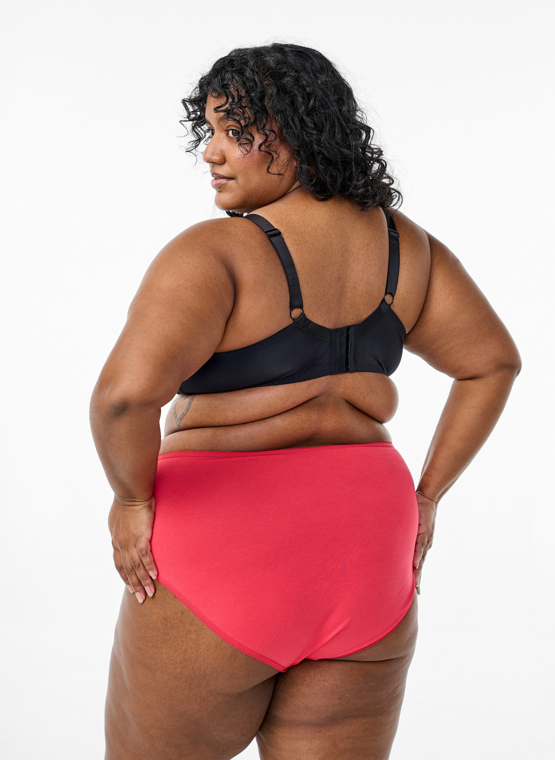 Zizzi Majtki z regularnym stanem 7-pack, Wielokolorowy, Model image number 1