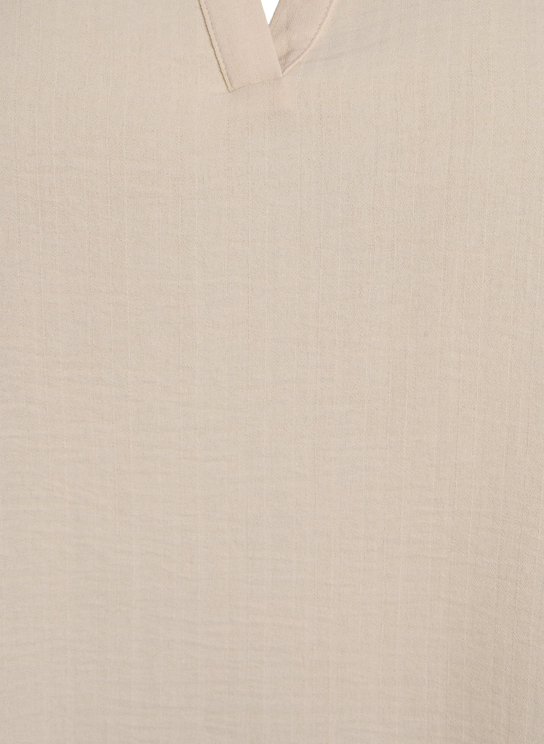 Zizzi Luzna bluzka z kr&oacute;tkim rekawem, Beżowy, Packshot image number 2