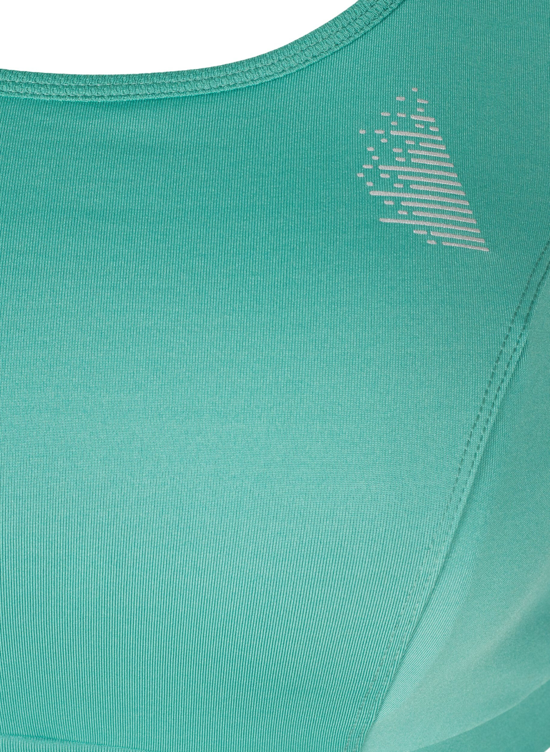 Zizzi Sports top with a decorative details on the back, Deep Sea, Packshot image number 2
