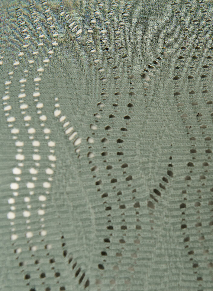 Dzersejowa koszulka z azurowym wzorem, Zielony, Packshot image number 2