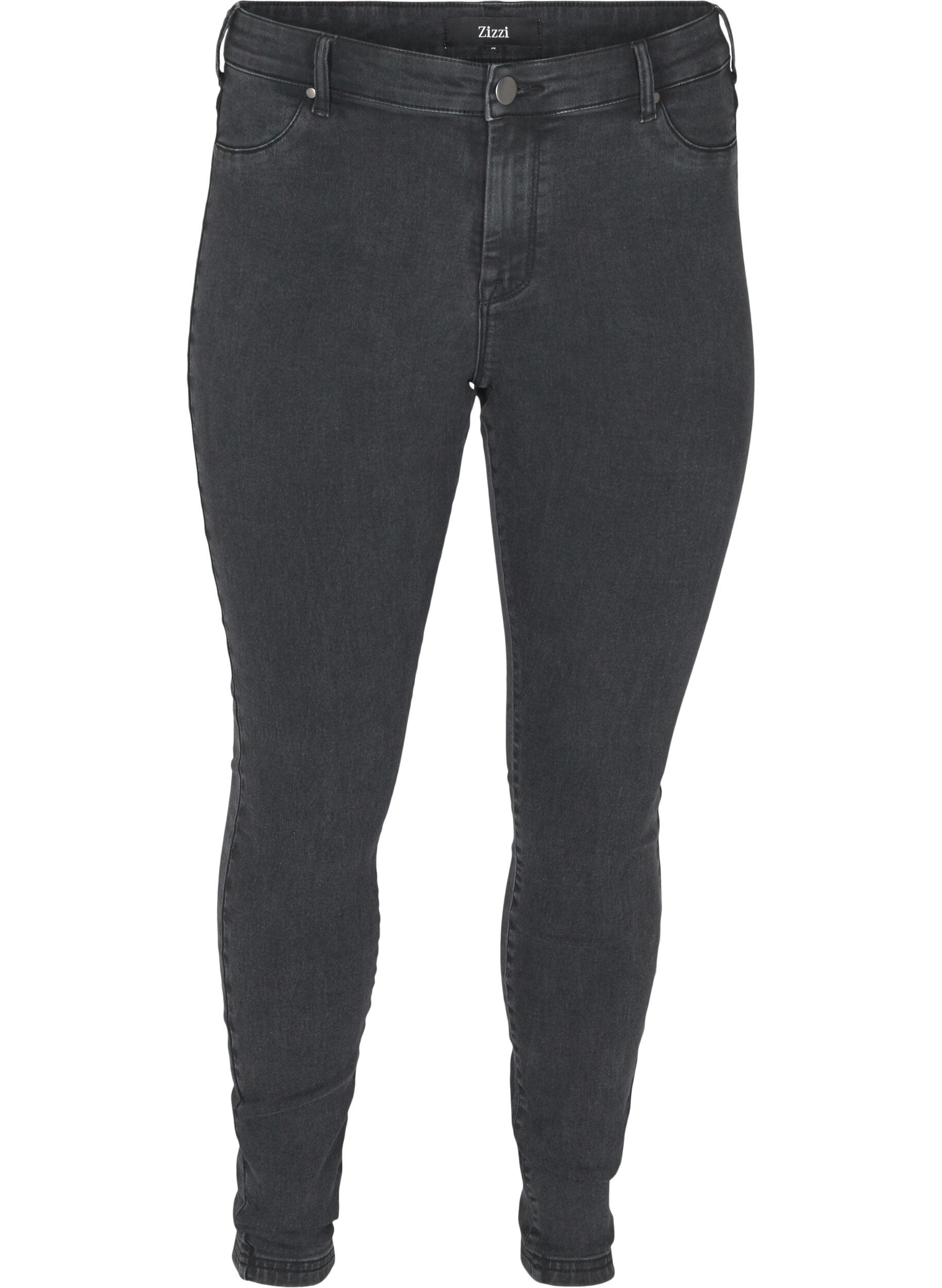 Zizzi Jegginsy z mieszanki bawelny, Grey Denim, Packshot image number 0