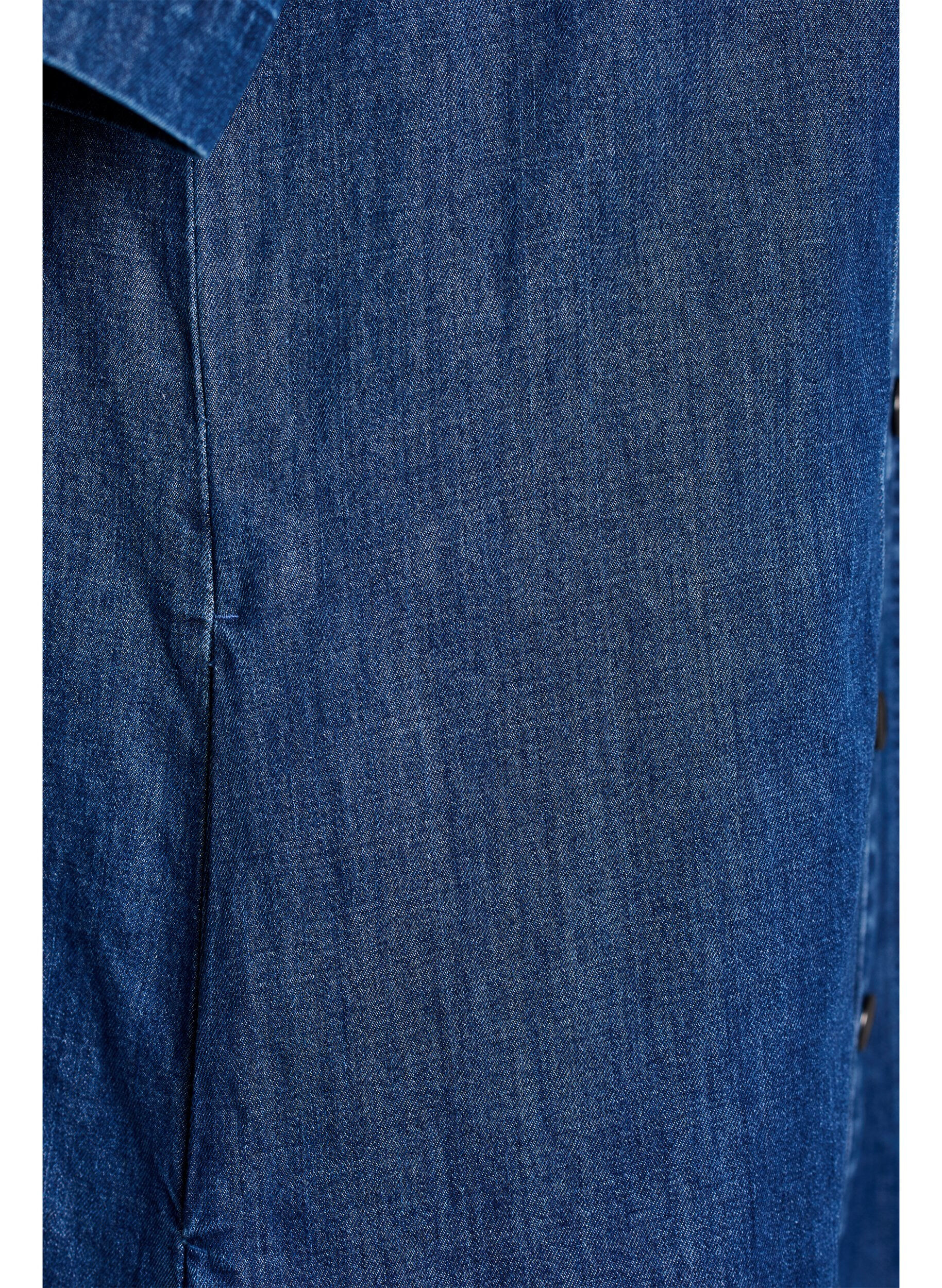 ZizziDenimowa sp&oacute;dnica midi, Niebieskie, Packshot image number 3